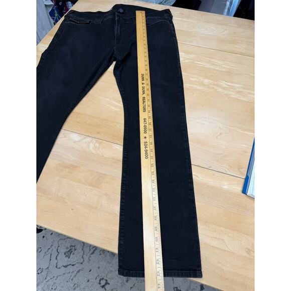 "True Religion" Ricky Relaxed Straight Black Mens Jeans SZ 40 Clubwear Designer - Picture 8 of 13